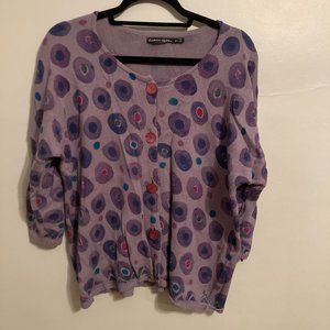 Gudrun Sjoden purple cardigan
